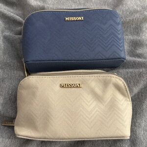 Missoni X Delta Airlines Cosmetic Bags NIB